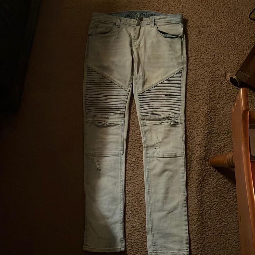 Blue decoy moto jeans 30w